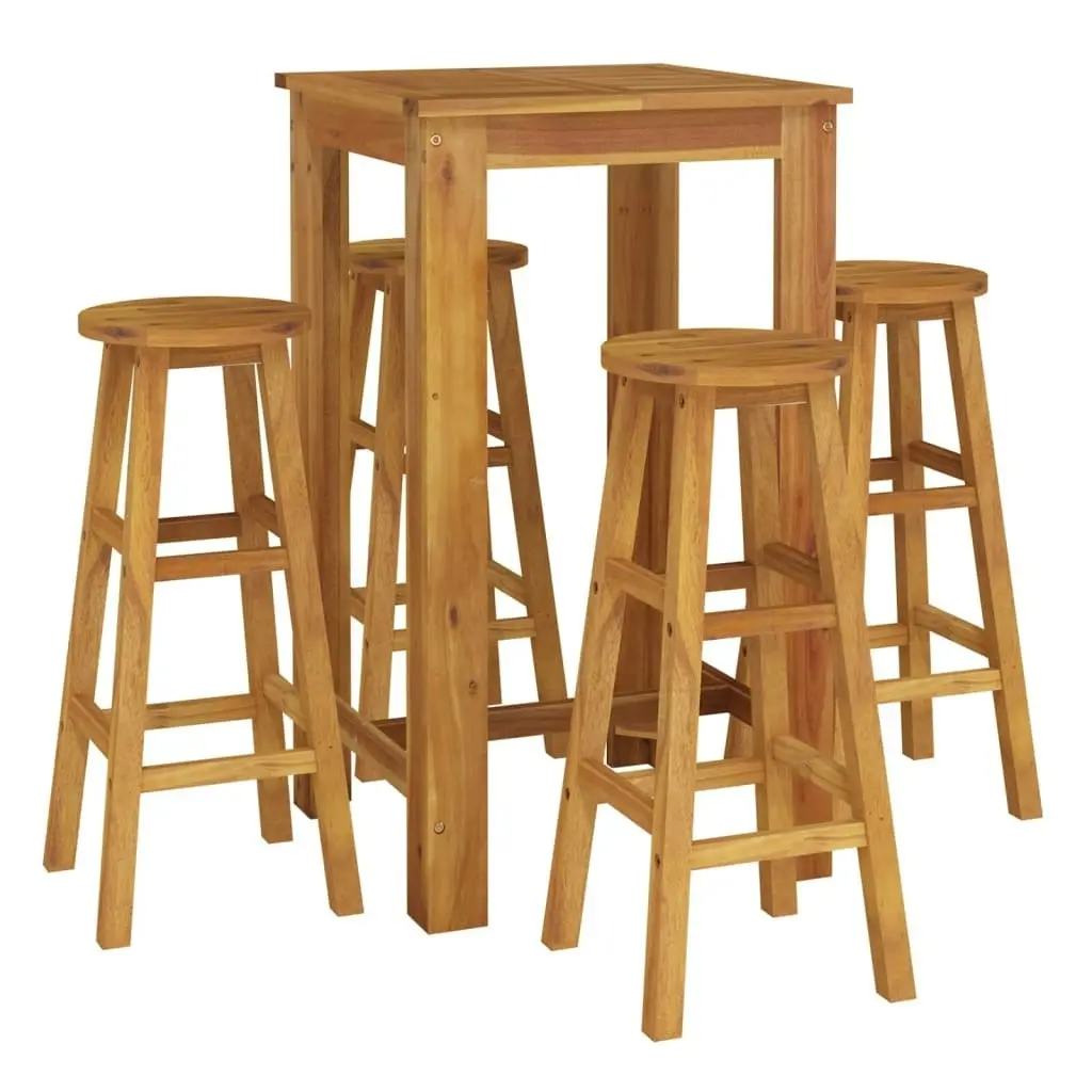 5 Piece Garden Bar Set Solid Wood Acacia 3154389