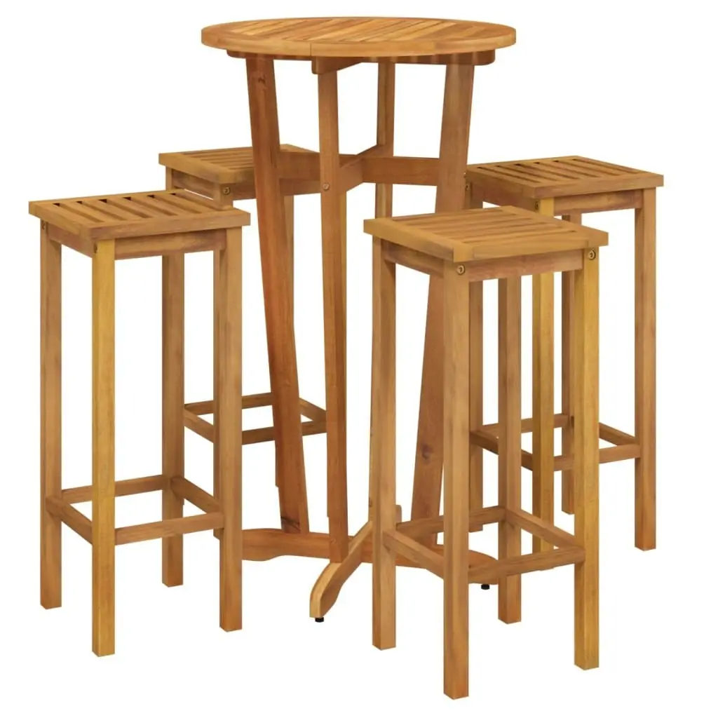 5 Piece Garden Bar Set Solid Wood Acacia 3154385