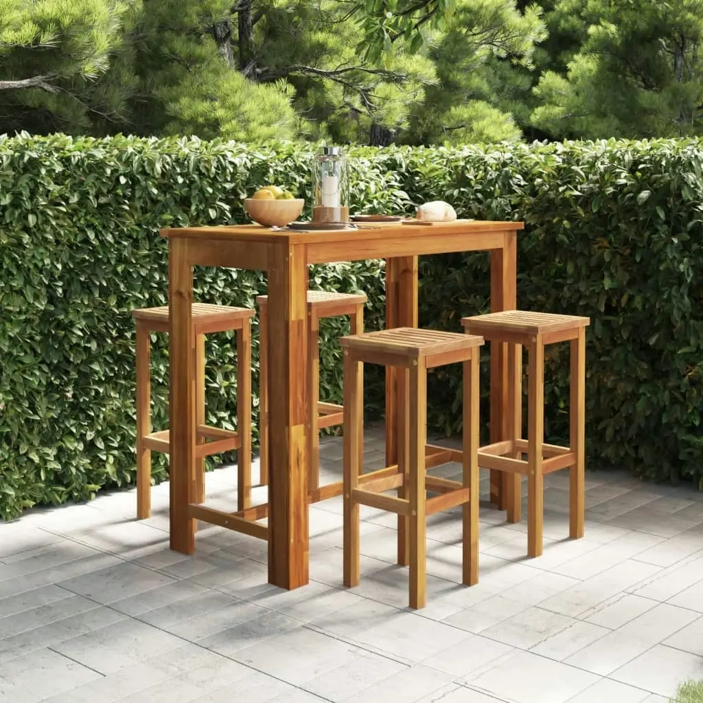 5 Piece Garden Bar Set Solid Wood Acacia 3116018