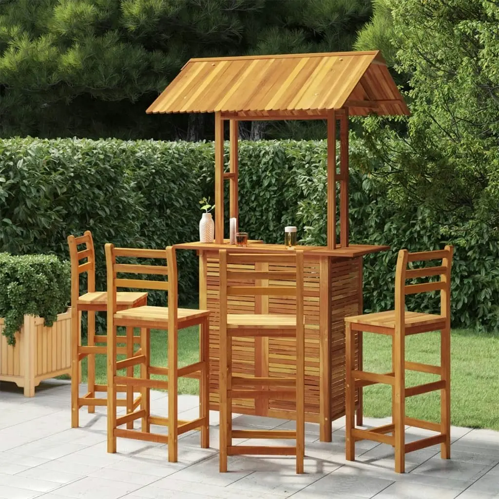 5 Piece Garden Bar Set Solid Wood Acacia 3116005