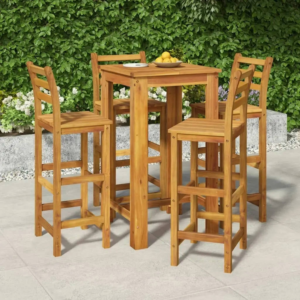 5 Piece Garden Bar Set Solid Wood Acacia 3154391