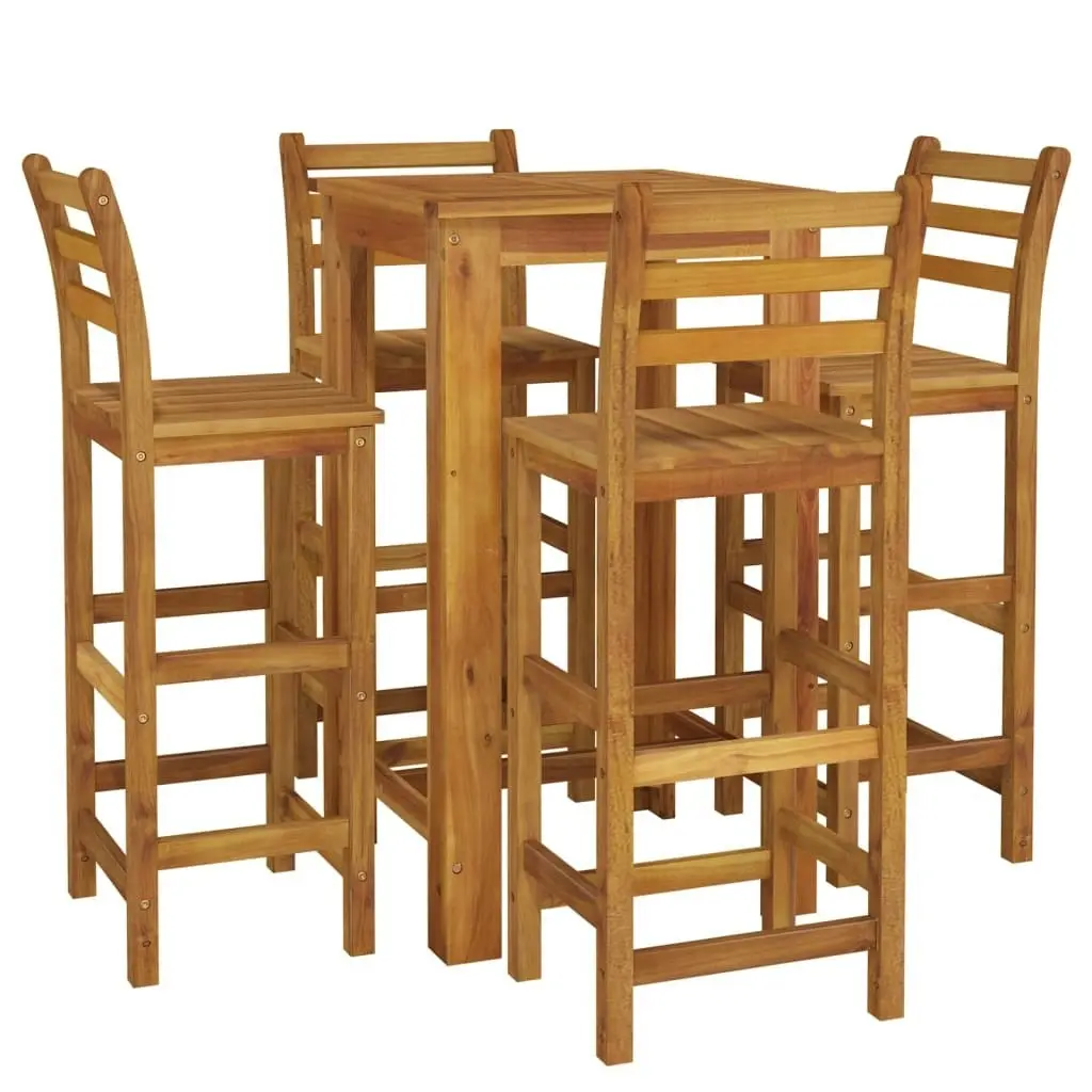 5 Piece Garden Bar Set Solid Wood Acacia 3154391