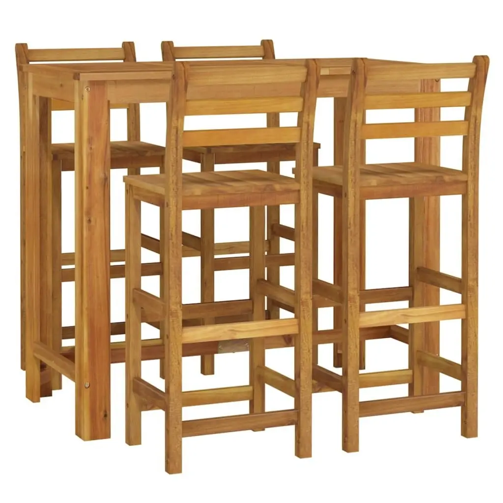 5 Piece Garden Bar Set Solid Wood Acacia 3154396