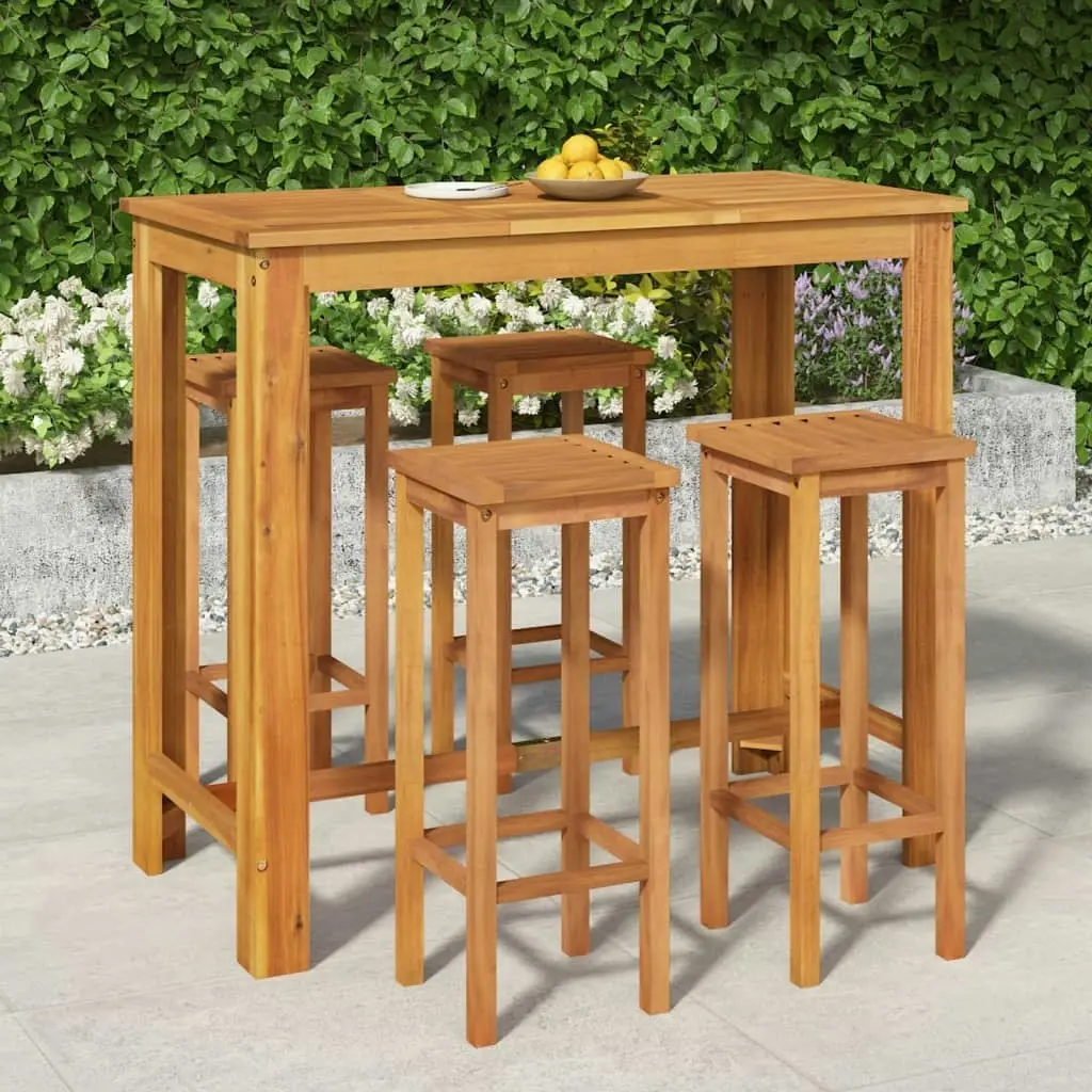 5 Piece Garden Bar Set Solid Wood Acacia 3154392