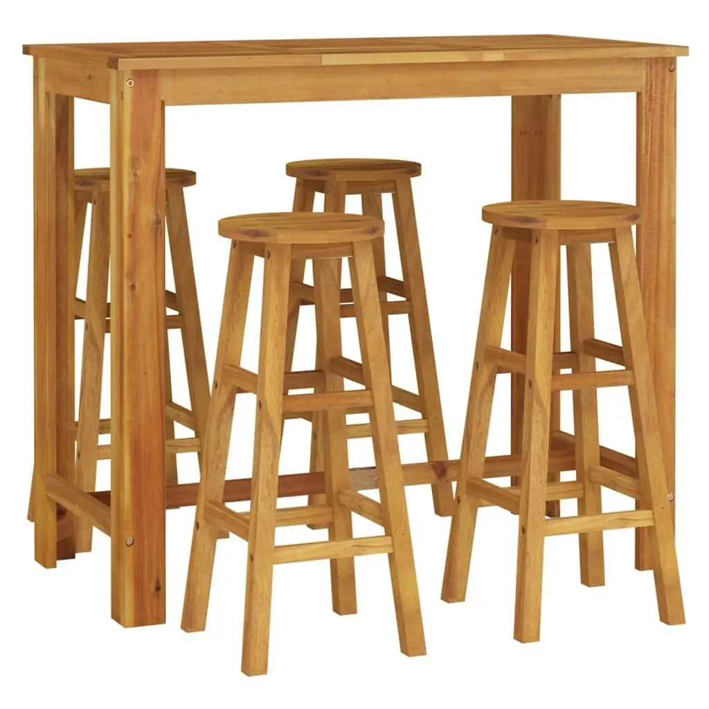 5 Piece Garden Bar Set Solid Wood Acacia 3154394