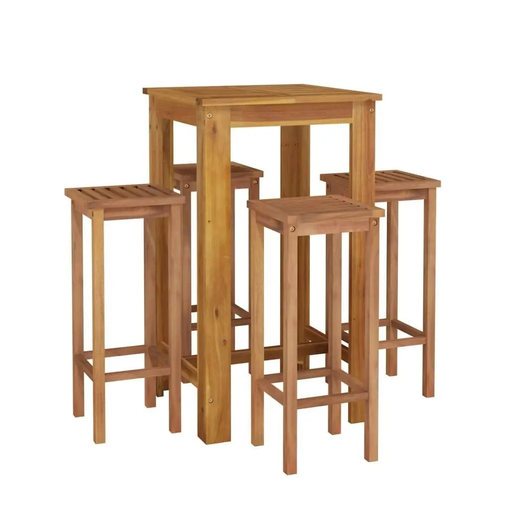 5 Piece Garden Bar Set Solid Wood Acacia 3154387