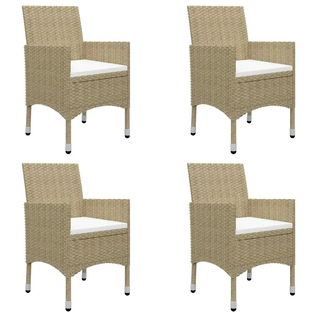 5 Piece Garden Dining Set Beige 3067763