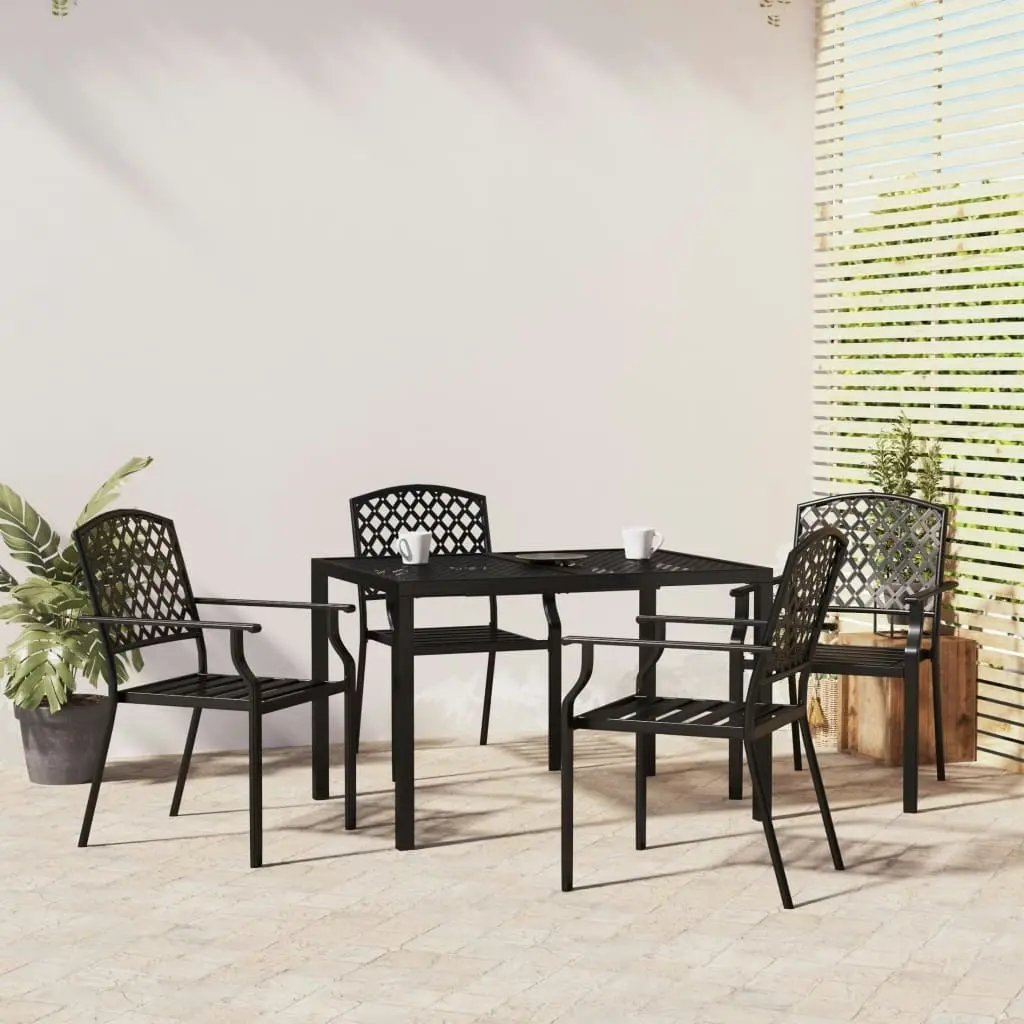 5 Piece Garden Dining Set Anthracite Steel 3188000