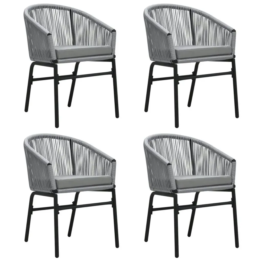 5 Piece Garden Dining Set Grey 3099252