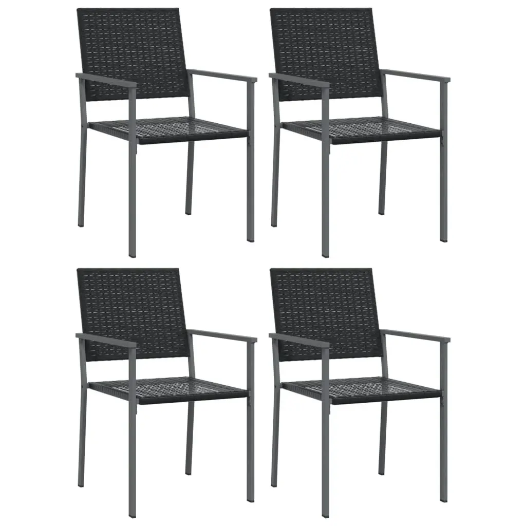 5 Piece Garden Dining Set Poly Rattan and Steel 3187020