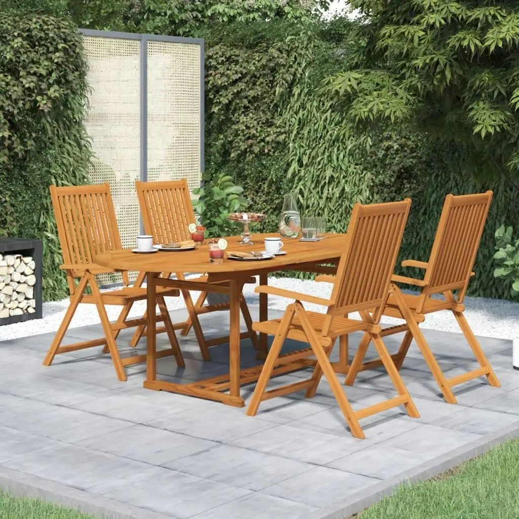 5 Piece Garden Dining Set Solid Acacia Wood 3058011