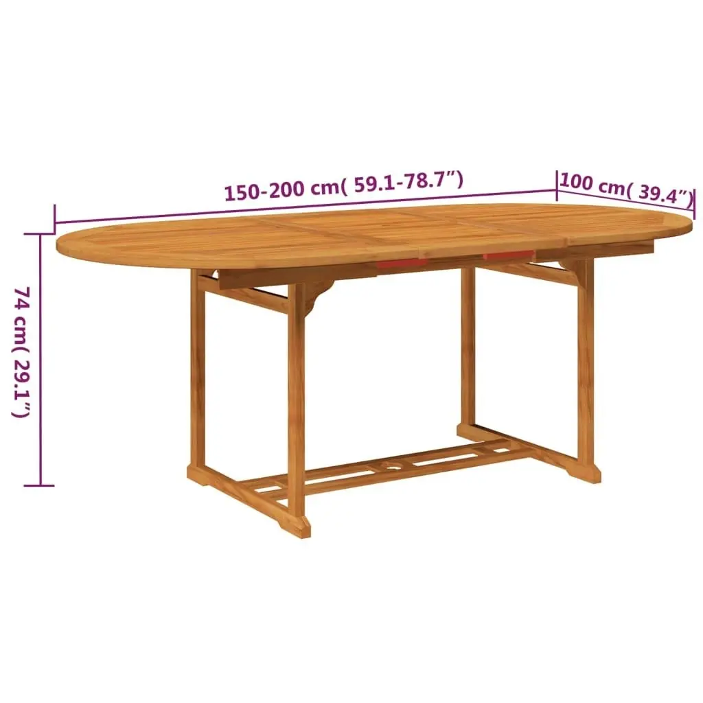 5 Piece Garden Dining Set Solid Acacia Wood 3058011