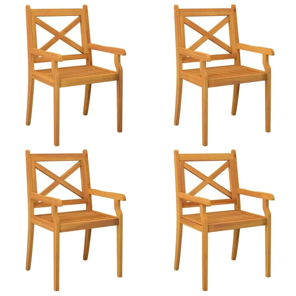 5 Piece Garden Dining Set Solid Wood Acacia 3058002