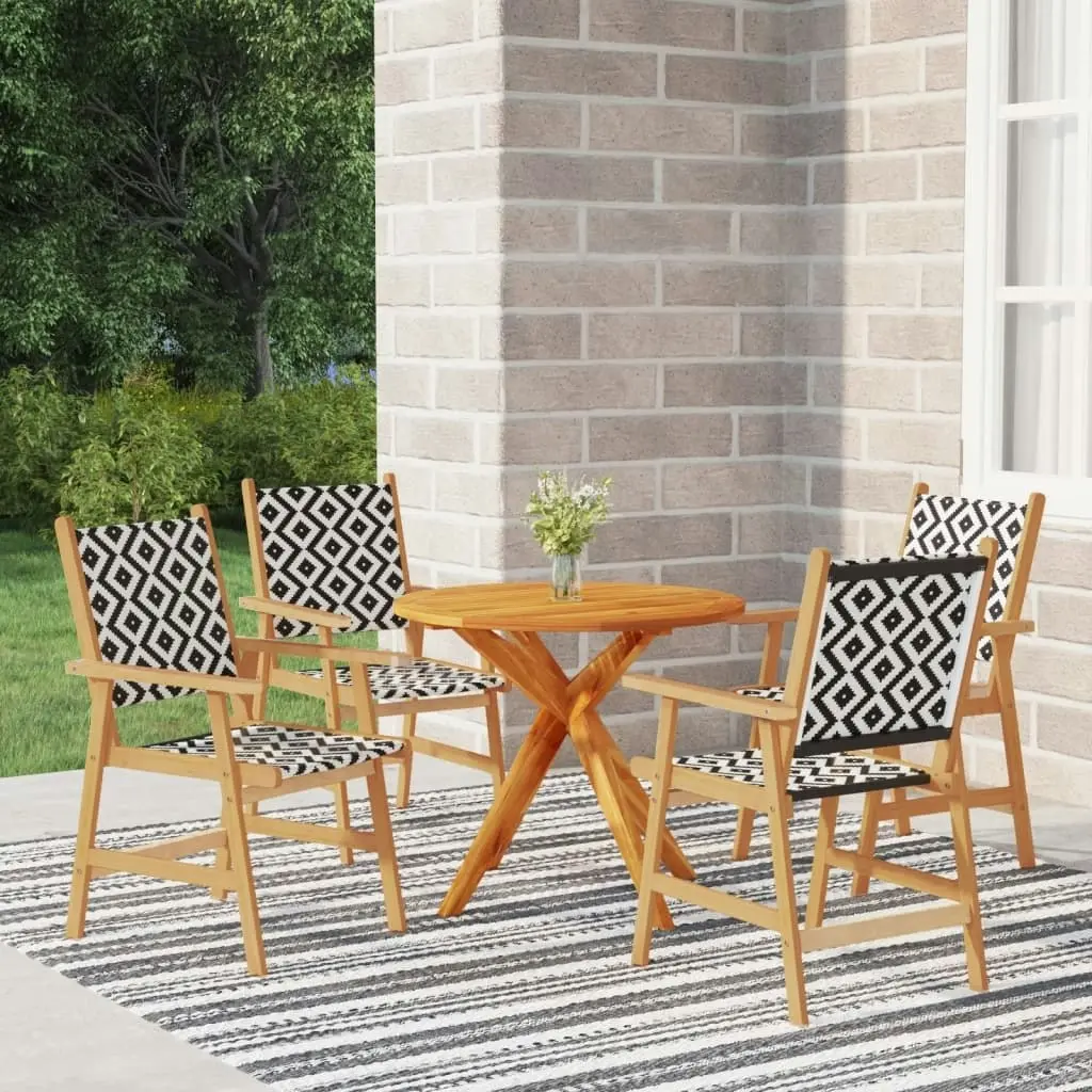 5 Piece Garden Dining Set Solid Wood Acacia 3087131