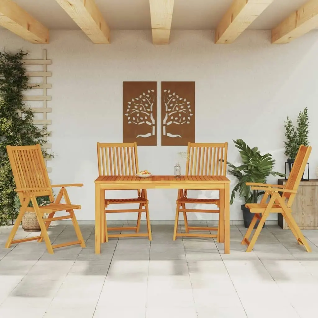 5 Piece Garden Dining Set Solid Wood Acacia 3295257