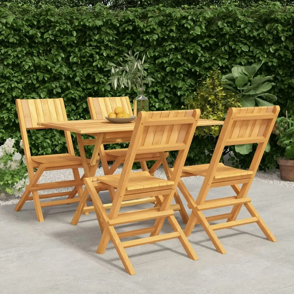 5 Piece Garden Dining Set Solid Wood Teak 3155007