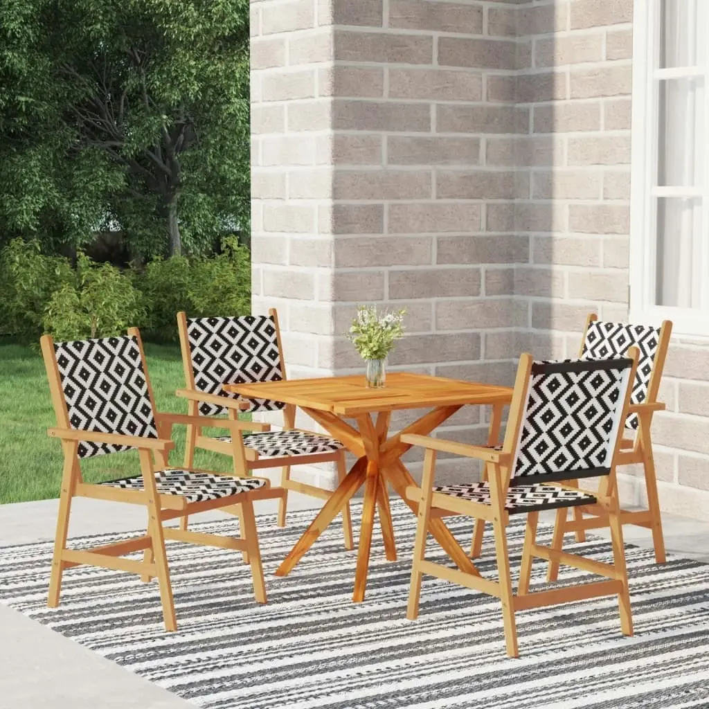 5 Piece Garden Dining Set Solid Wood Acacia 3087138