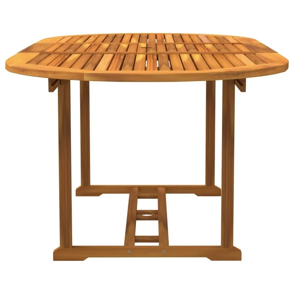 5 Piece Garden Dining Set Solid Wood Acacia and Textilene 3279258