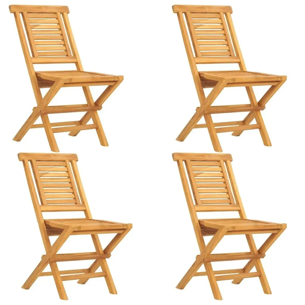 5 Piece Garden Dining Set Solid Wood Teak 3154999