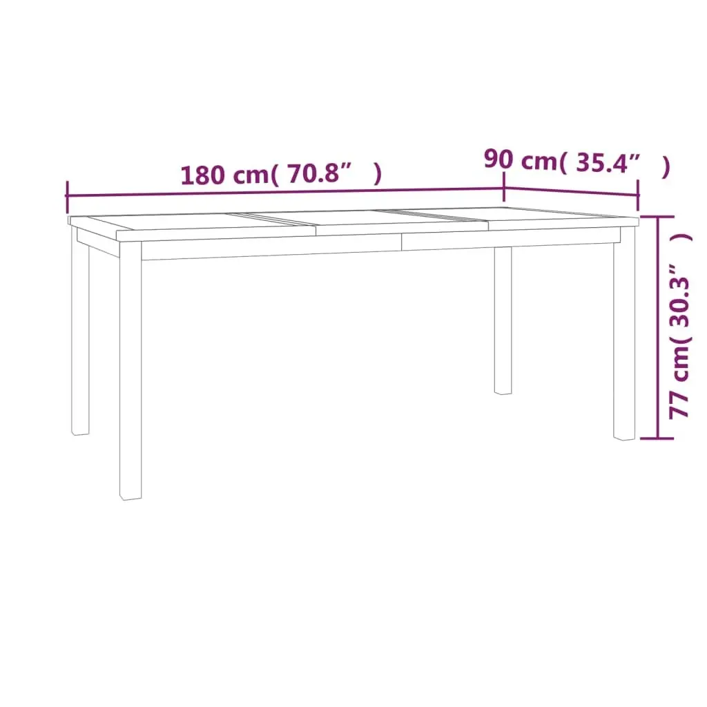 5 Piece Garden Dining Set Solid Wood Teak 3157170