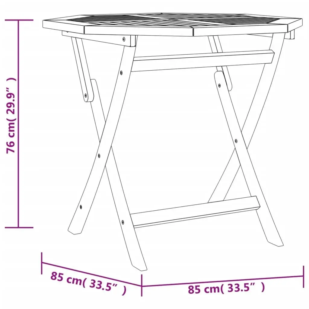 5 Piece Garden Dining Set Solid Wood Teak 3155030