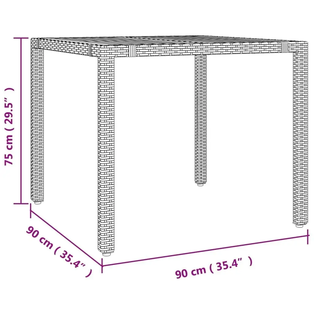 5 Piece Garden Dining Set with Cushions Grey Poly Rattan 3157547