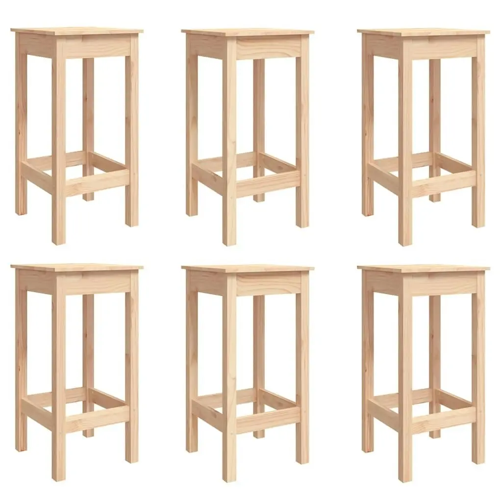 7 Piece Garden Bar Set Solid Wood Pine 3154755