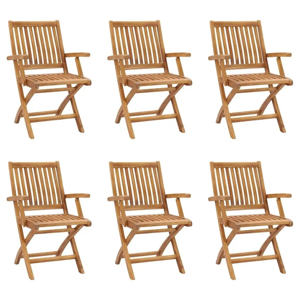 7 Piece Garden Dining Set Solid Teak Wood 3059575