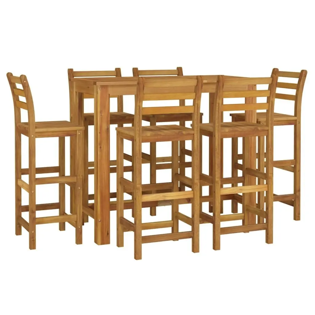 7 Piece Garden Bar Set Solid Wood Acacia 3154397