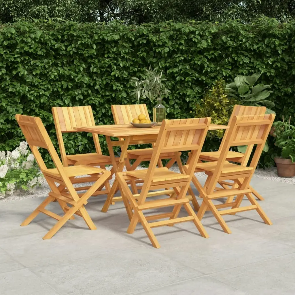 7 Piece Garden Dining Set Solid Wood Teak 3155008