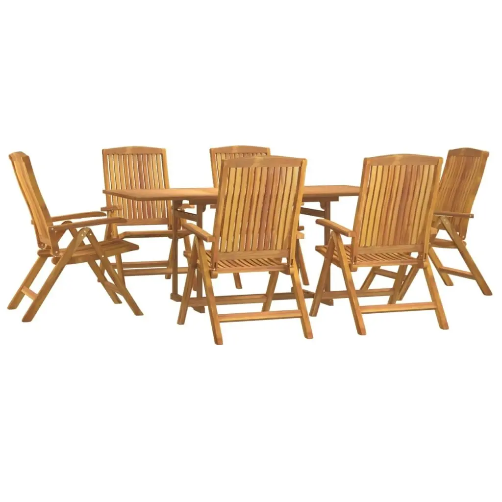 7 Piece Garden Dining Set Solid Wood Teak 3154921