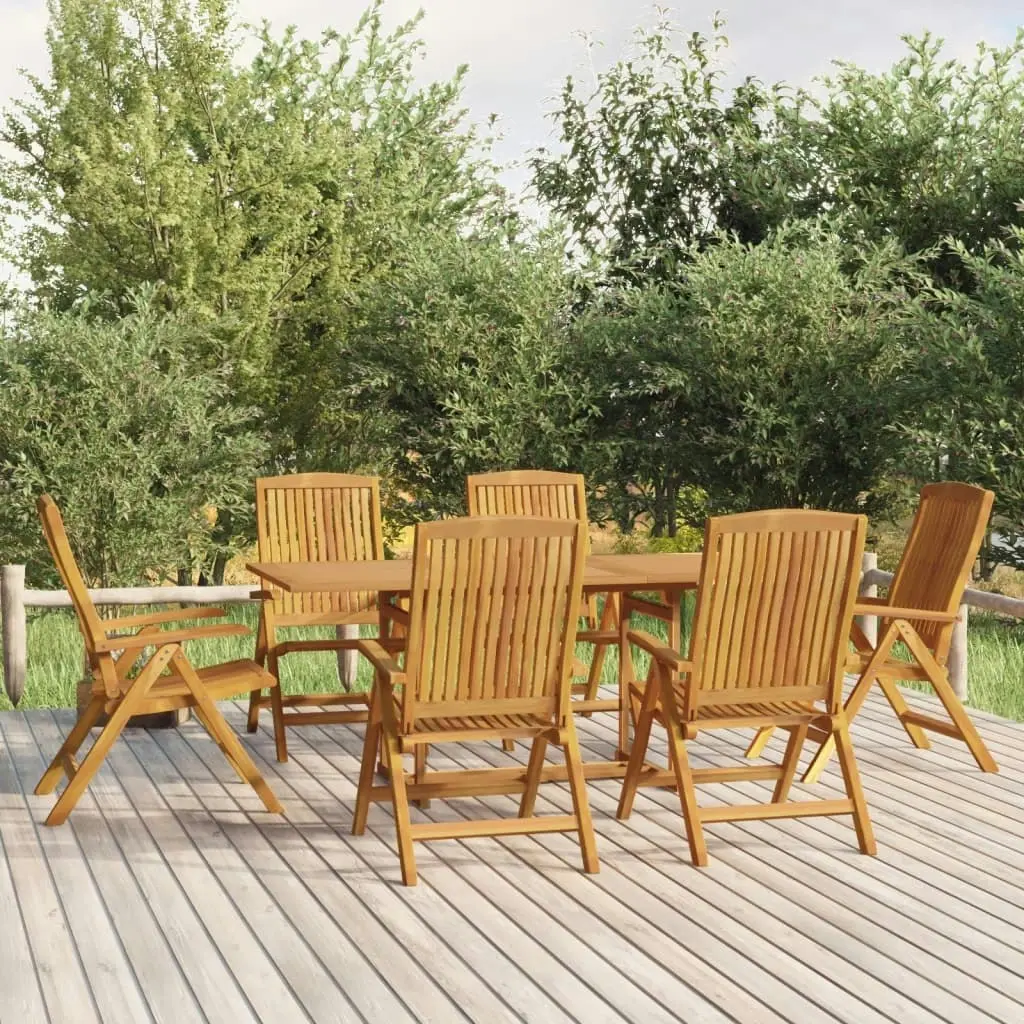 7 Piece Garden Dining Set Solid Wood Teak 3154921