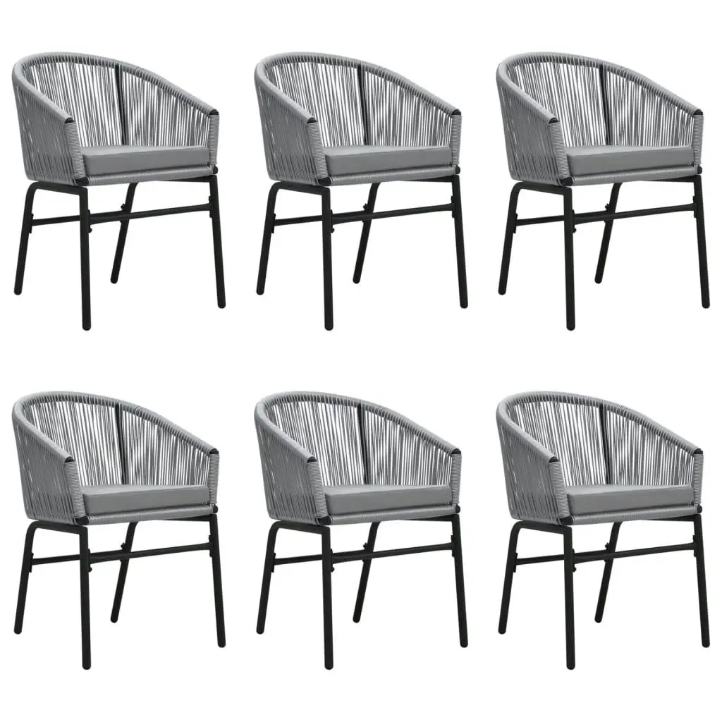 7 Piece Garden Dining Set Grey 3099237