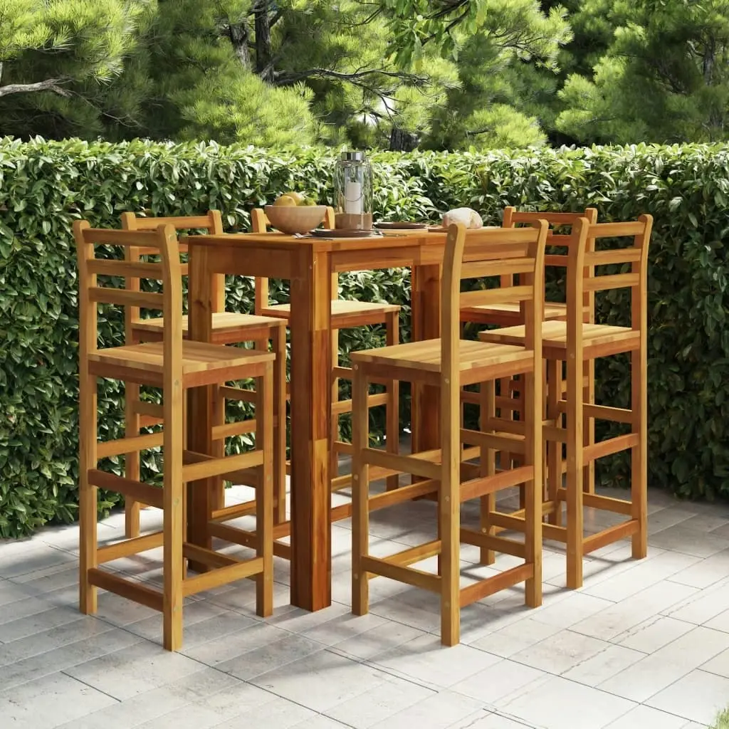 7 Piece Garden Bar Set Solid Wood Acacia 3116021