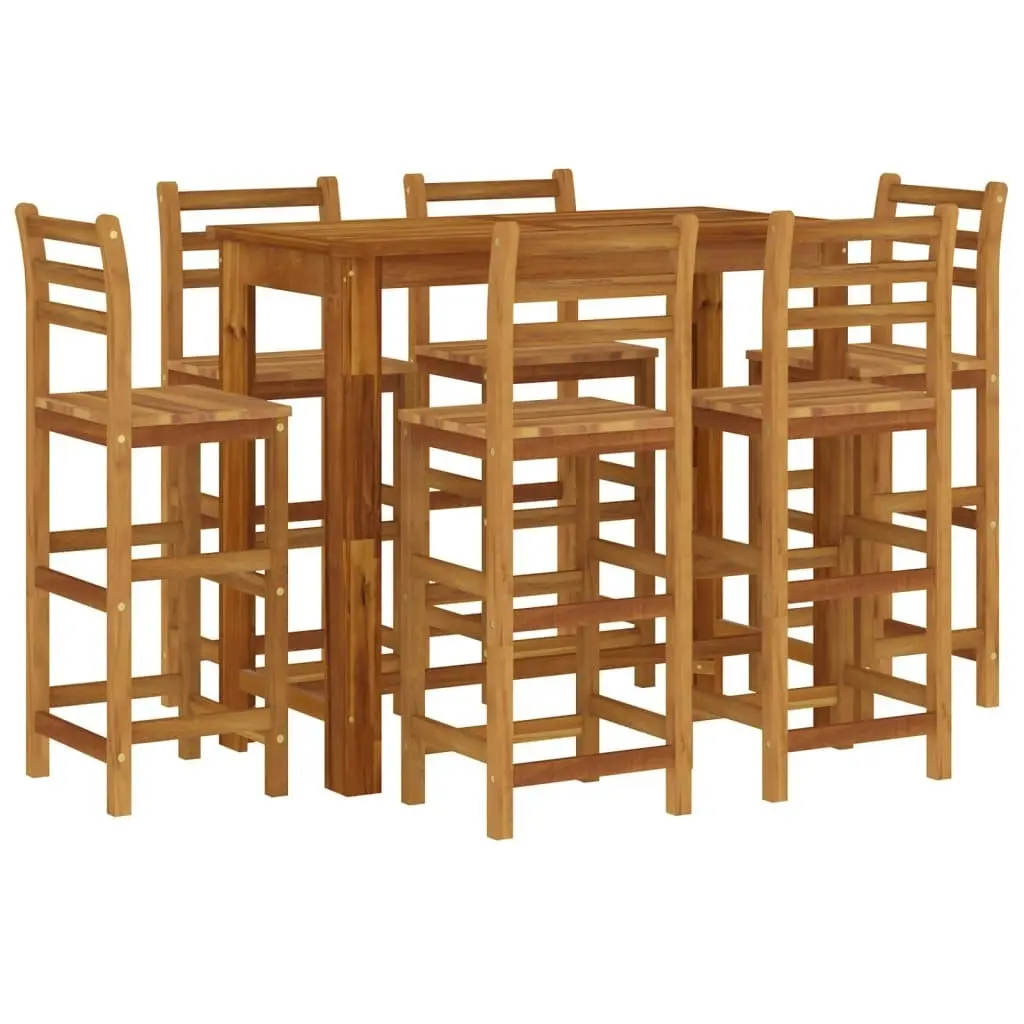 7 Piece Garden Bar Set Solid Wood Acacia 3116021