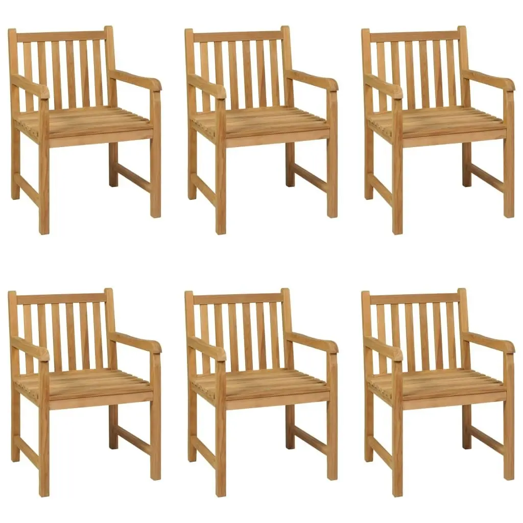 7 Piece Garden Dining Set Solid Teak Wood 3059940