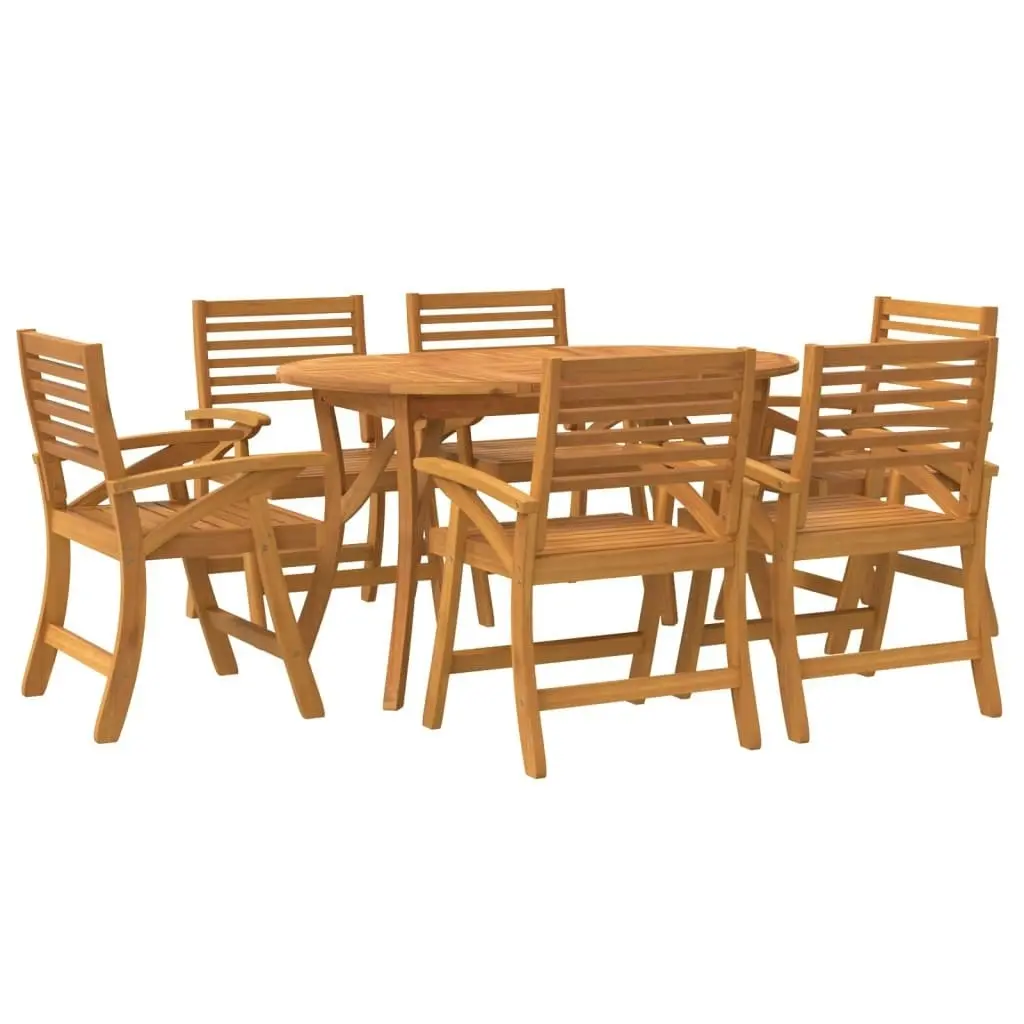 7 Piece Garden Dining Set Solid Wood Acacia 3156861