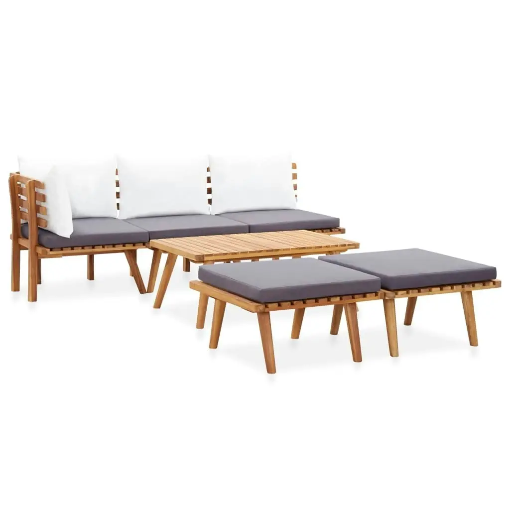 6 Piece Garden Lounge Set Solid Wood Acacia 3092050