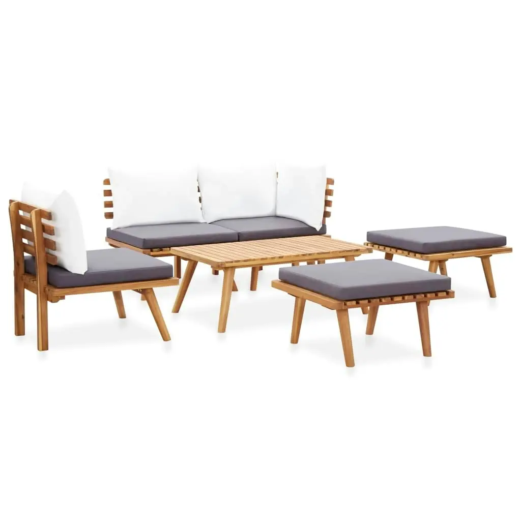 6 Piece Garden Lounge Set Solid Wood Acacia 3092050