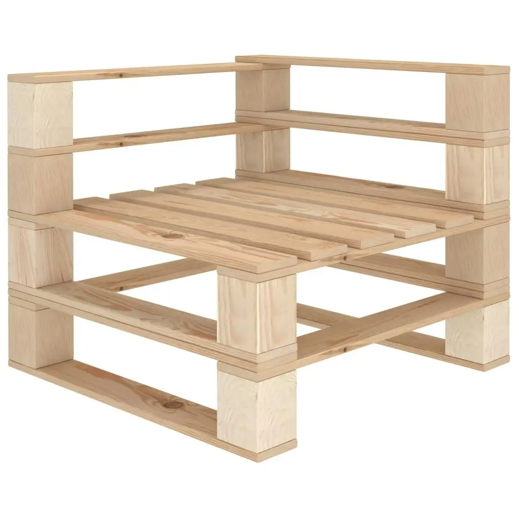 6 Piece Garden Lounge Set Pallets Wood 3052151