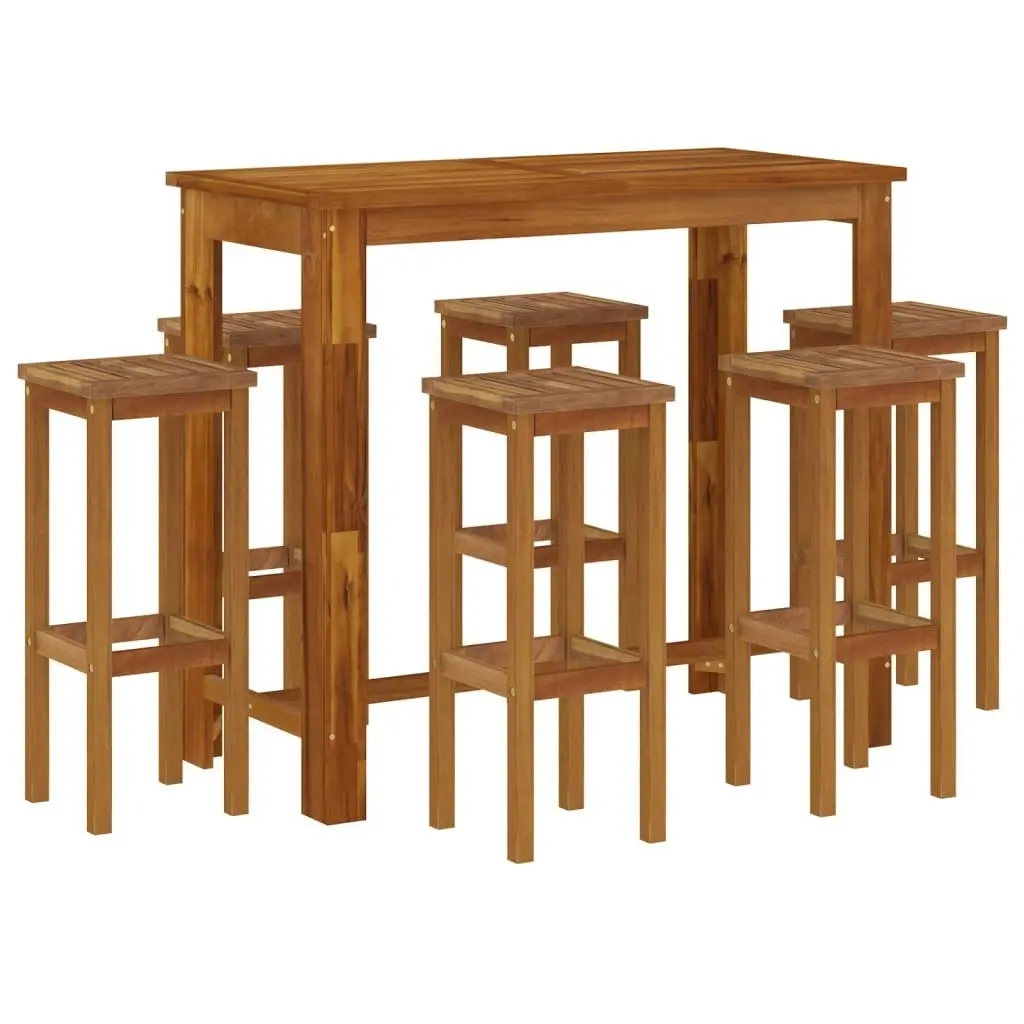 7 Piece Garden Bar Set Solid Wood Acacia 3116019