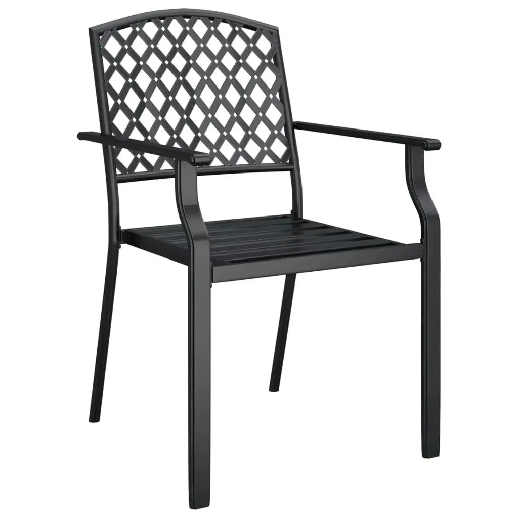 7 Piece Garden Dining Set Anthracite Steel 3188003