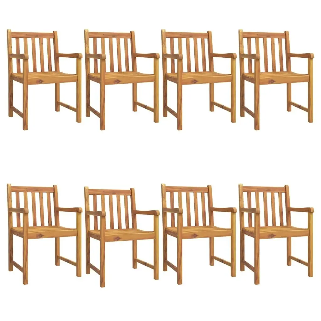 9 Piece Garden Dining Set Solid Wood Acacia 3206280