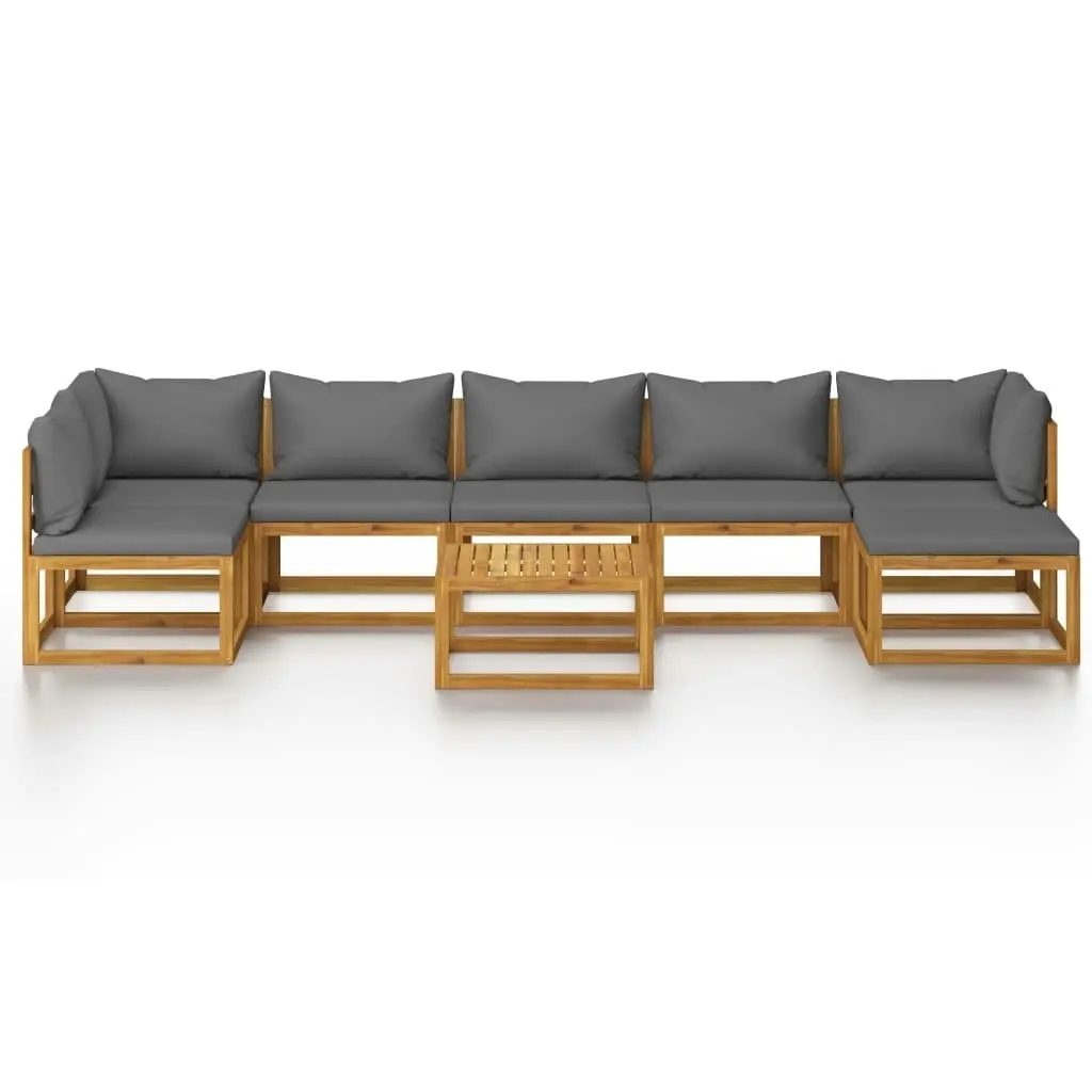 8 Piece Garden Lounge Set with Cushion Solid Acacia Wood 3057630