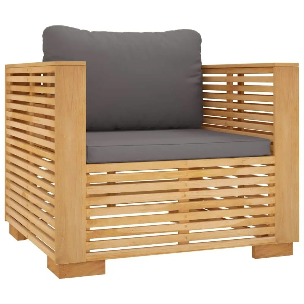 8 Piece Garden Lounge Set with Cushions Solid Teak Wood 3100878