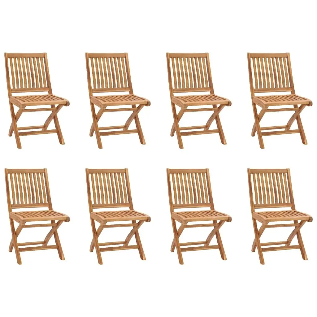 9 Piece Garden Dining Set Solid Teak Wood 3059578