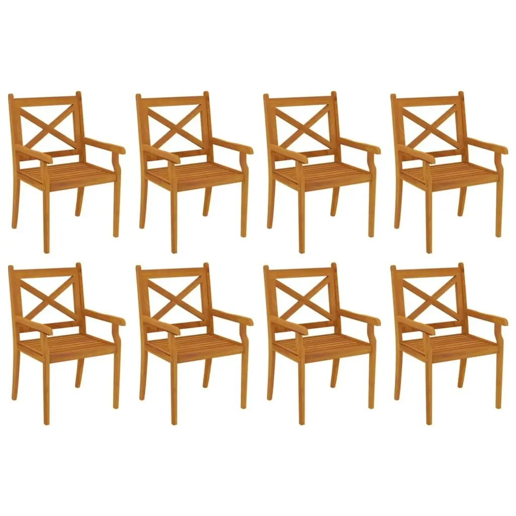 9 Piece Garden Dining Set Solid Wood Acacia 3058006