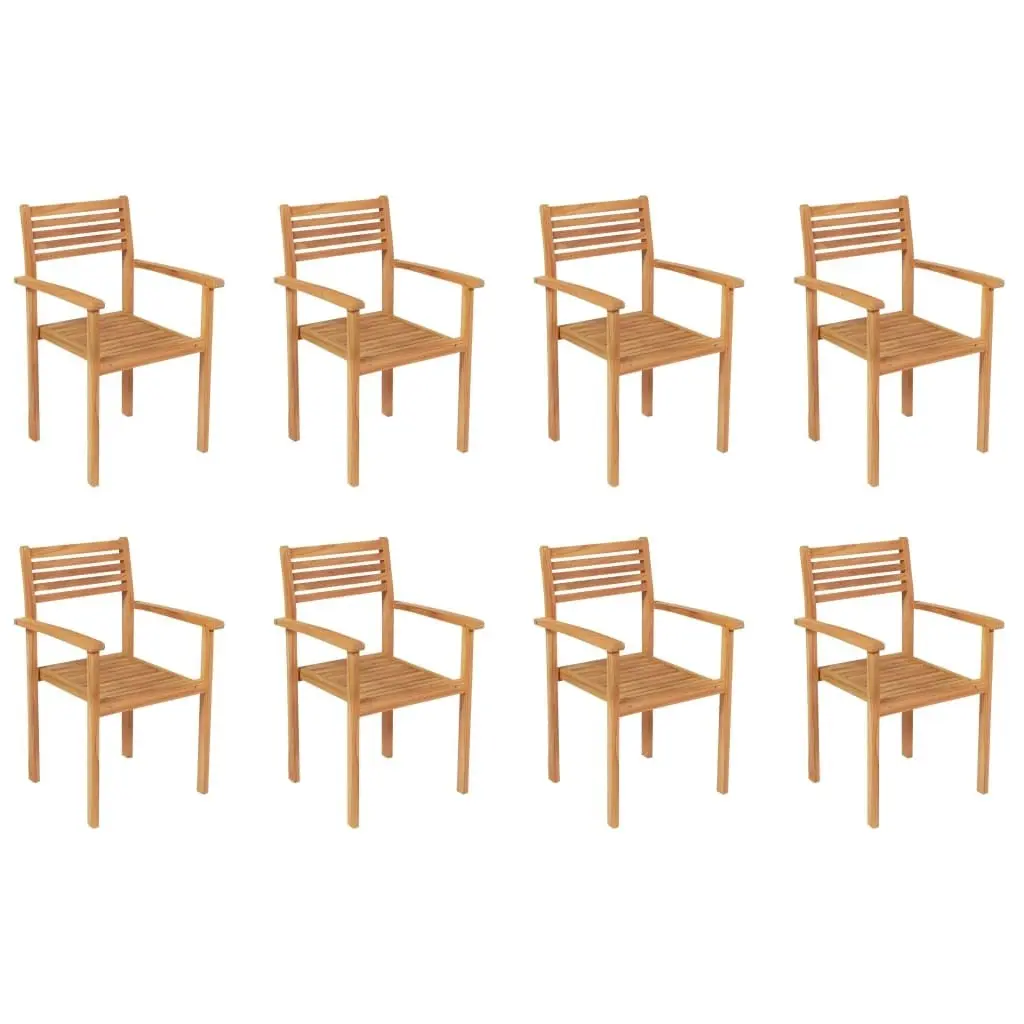 9 Piece Garden Dining Set Solid Teak Wood 3059574