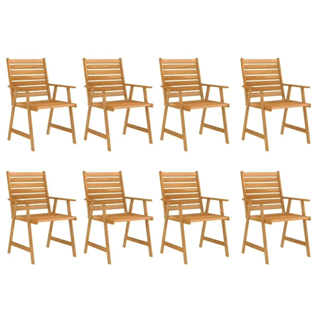 9 Piece Garden Dining Set Solid Acacia Wood 3057847