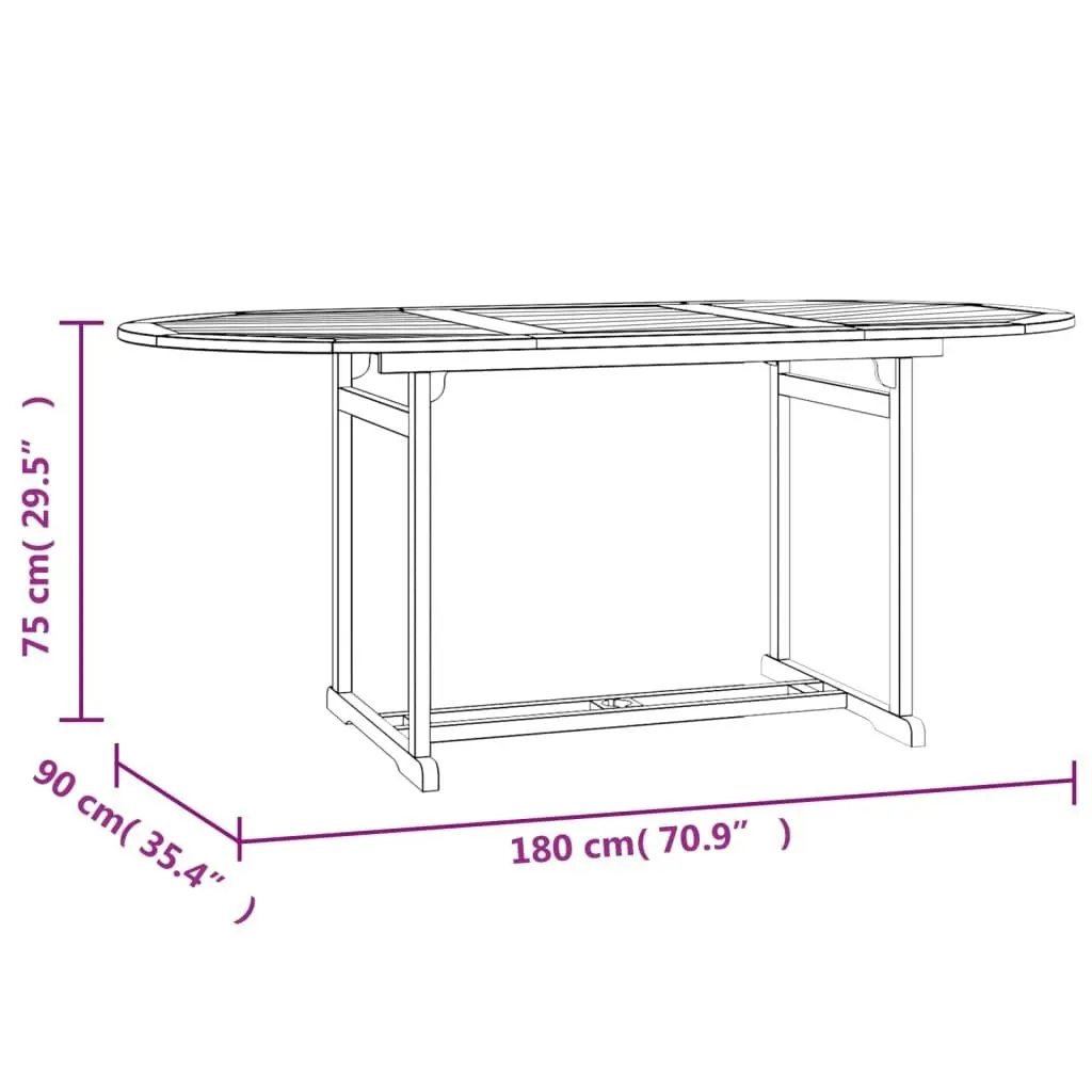 9 Piece Garden Dining Set Solid Wood Teak 3154920